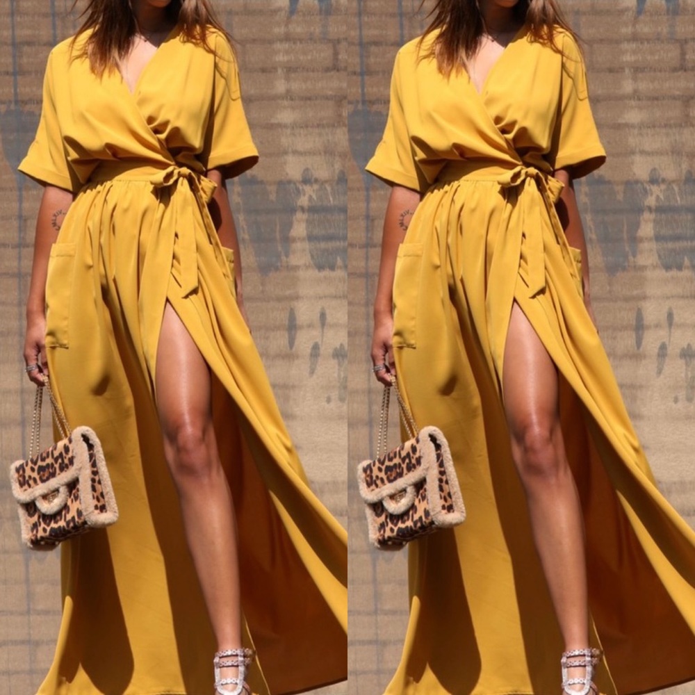 Shining Bright Wrap Dress